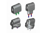 EU / US / UK / AU logam Plug-in 5v 1A Universal USB Power Adapter (OCP / OVP perlindungan)