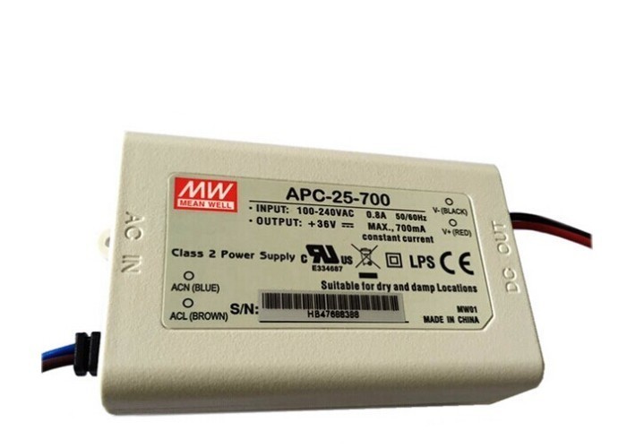 LED Power Supply Konstan sekarang APC Series 20W Driver LED APC-25-700