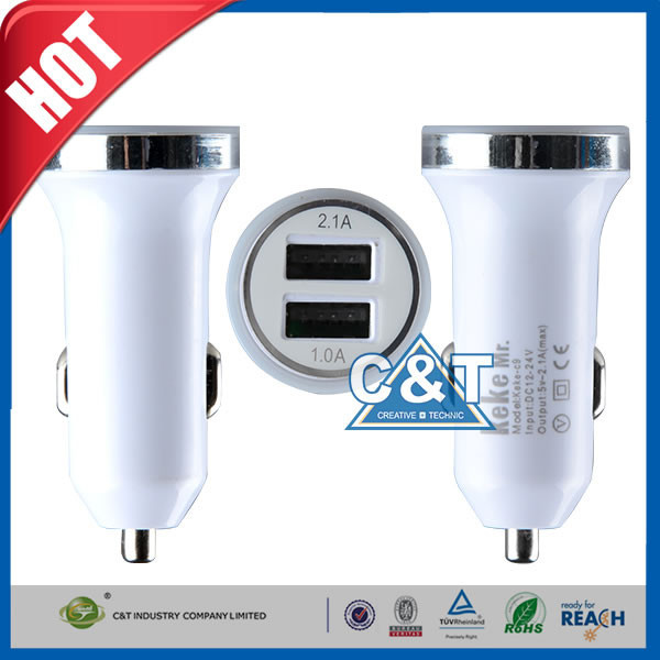 Android Universal USB Power Adapter Car Charger untuk Smartphone