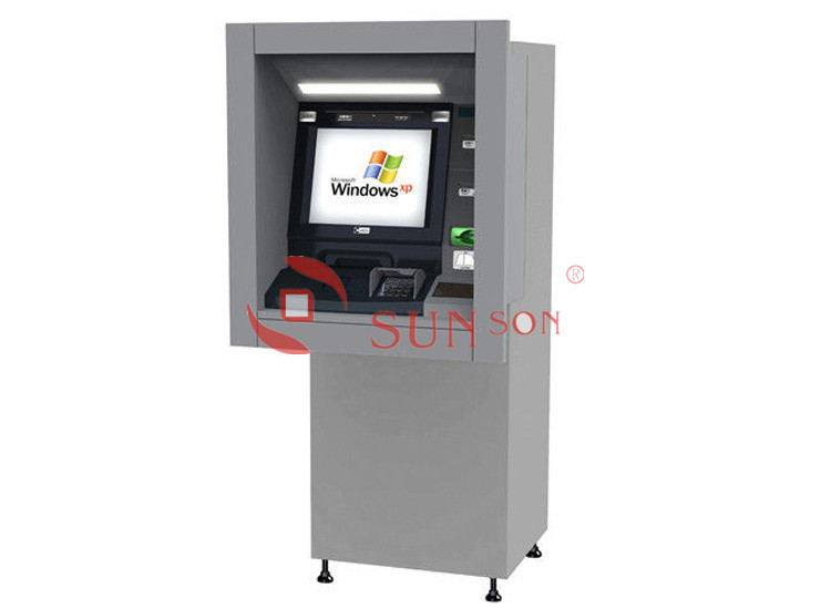 Mesin keuangan Dinding Self Service Banking Kios ATM Melalui Dinding