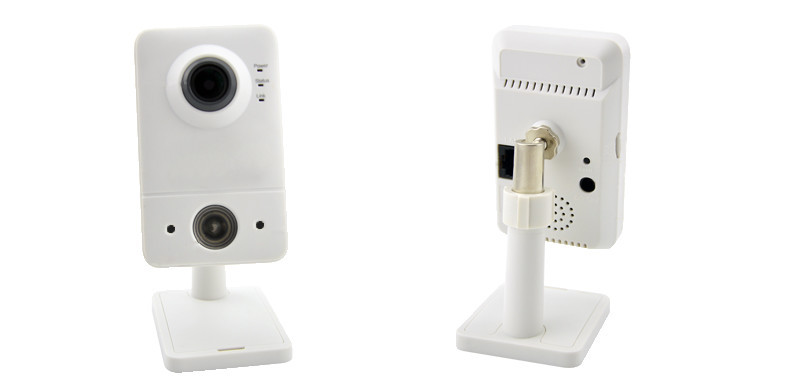 Putih IP Jaringan CCTV Camera / Intelligent Internet 1.3MP HD Cube