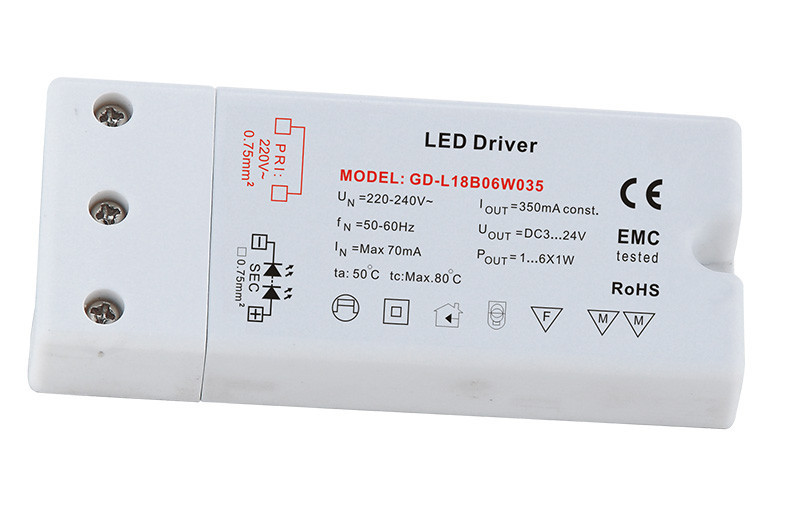Tegangan Konstan Driver LED, 12W, 12V atau 24V