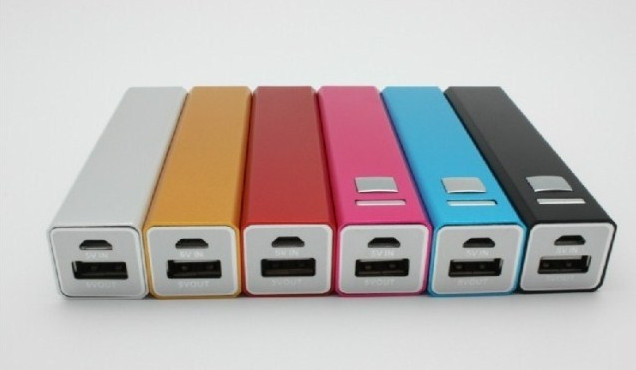 3200mAh Purple Rectangle Shape Portabel USB Power Pack Untuk Notebook