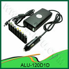 120W Universal DC Power Adapter untuk Mobil Gunakan, dengan 1 LED, 1 Port USB, 8 output Pins ALU-120D1D