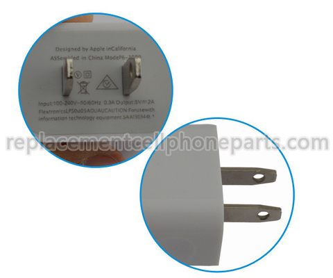 Jenis US / EU Mini Plug USB AC apple iphone adaptor daya untuk ponsel