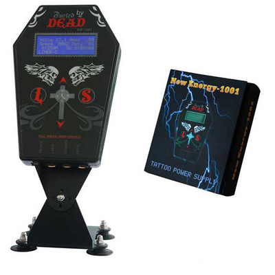 Ganda Tattoo Adjustable Power Supply Dengan Plastik PVC Shell Hitam