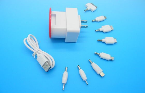 FCC Bagian 15 Kelas B Universal USB Travel Charger 5V 10W CE Untuk Smartphone