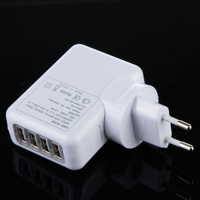4 Port USB Universal Travel Charger Dinding AC Adapter Untuk Rumah, Multi Plug