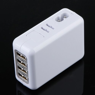 4 Port USB Universal Travel Charger Dinding AC Adapter Untuk Rumah, Multi Plug