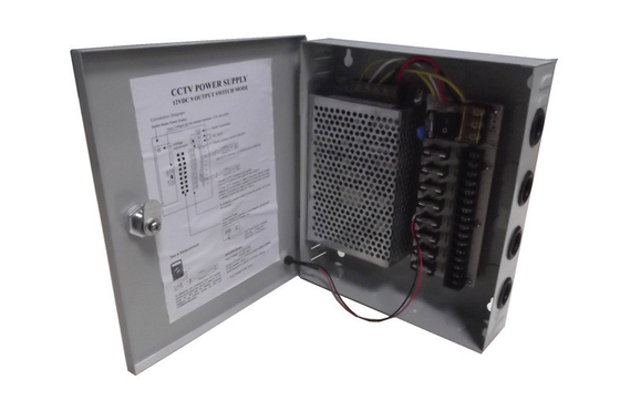 12V 5Amps CCTV Power Supply kotak 9 Channel, kamera CCTV Power Supply