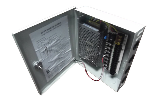 12V 5Amps CCTV Power Supply kotak 9 Channel, kamera CCTV Power Supply