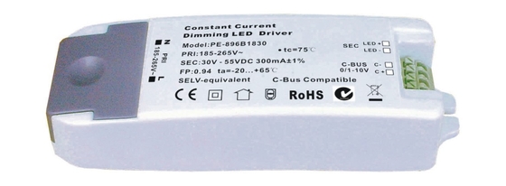 7W Mains 0 - 10V Dimmable Led Driver, 240V Untuk 12V Konstan sekarang Led Power Supply