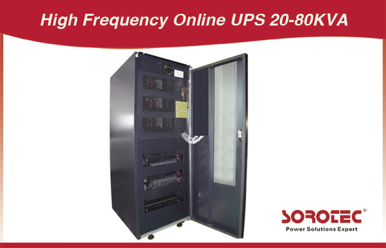 20 - 80 KVA Tiga - fasa 4 line Catu Daya Tak Terganggu, UPS dengan Frekuensi Tinggi yang tinggi