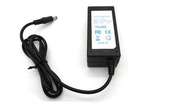 18 volt 45W Desktop DC Power Supply sirkuit pendek untuk LED cahaya EU Plug