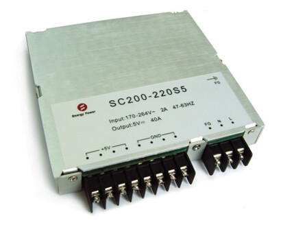 200W tinggi daya AC-DC Power Supplies Single output 5V SC200-220S5
