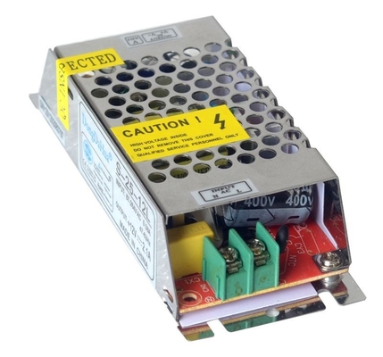 Ripple rendah Buka Frame Built-in 12 Volt LED Power Supply 25W