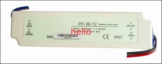 Single Output tegangan konstan layar LCD LED Driver 36W 3A dengan otomatis pemulihan