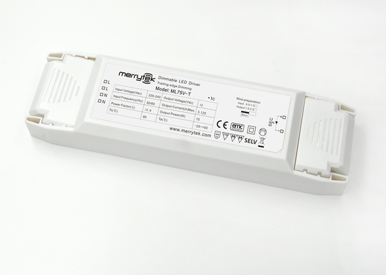 High Power 12V Constant Voltage dimmable Driver LED 75W Tanpa Flickering