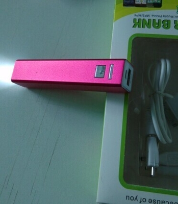 3200mAh Purple Rectangle Shape Portabel USB Power Pack Untuk Notebook