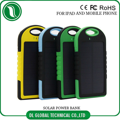Ultra 4000mAh tipis 5000mAh Portable Mobile Power Bank Solar Power Baterai Bank