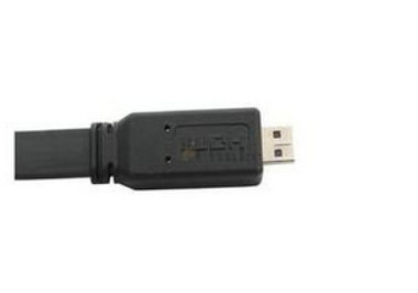 Kecepatan tinggi USB transfer Kabel Hitam HDMI-HDMI Dengan Resolusi Tinggi