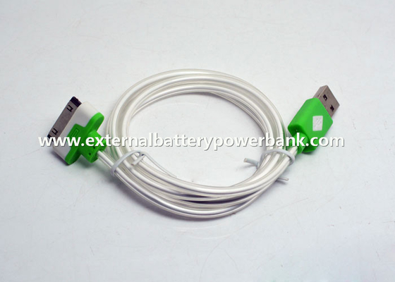 100cm USB Data Transfer Bersinar kabel dengan Lampu Hijau untuk iPhone4 4S / ipad1 / iPad2