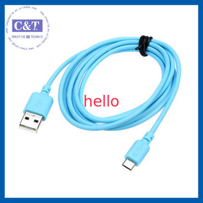 Berwarna Micro Smartphone USB Transfer Data Kabel Hi-Speed ​​2-in-1