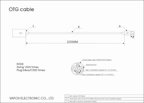 telepon usb seluler mikro dan tablet USB Kreatif Cable, USB OTG ke USB Kabel Data Transfer