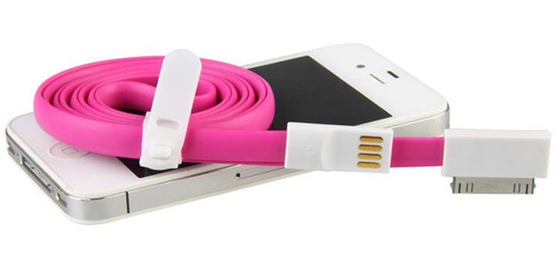 Magnetic 30 Pin 1.2m kawat iPhone 4 / 4S USB Charger Cable transfer panjang