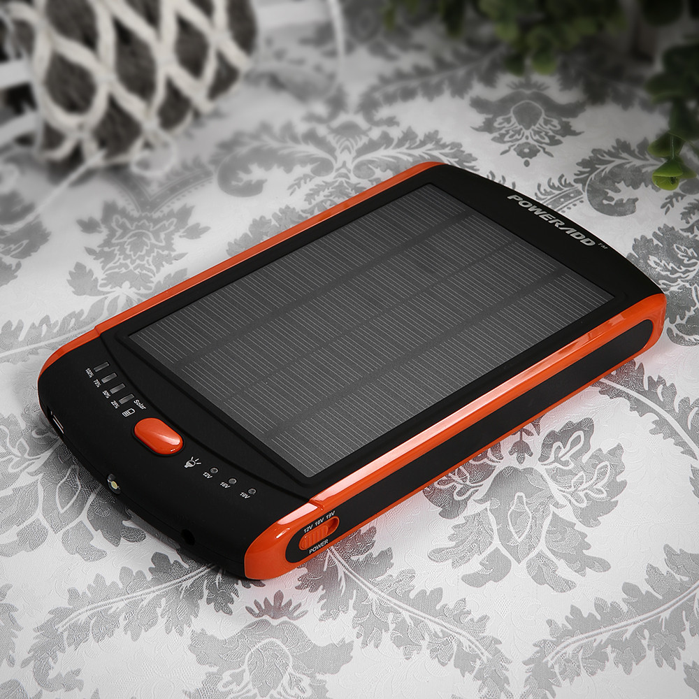 Waterproof solar power bank 23000mah charger solar berkapasitas tinggi untuk ponsel / Laptop